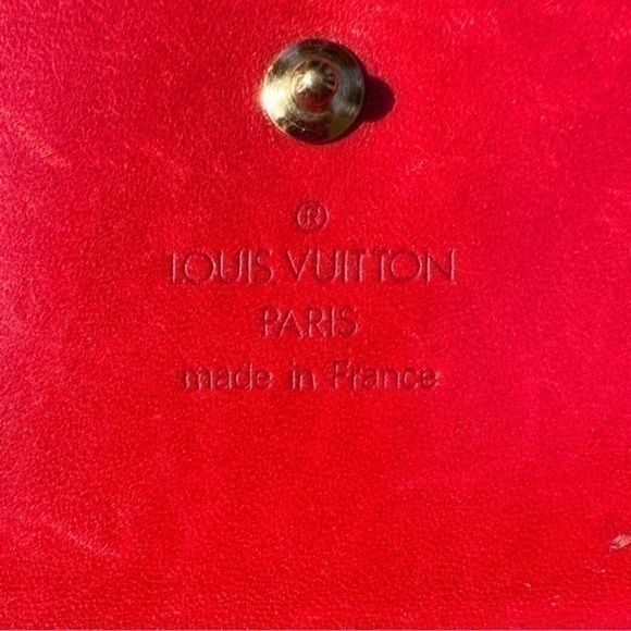 AUTHENTIC Louis Vuitton Malletier Epi Red Leather Elise Wallet - Picture 6 of 11